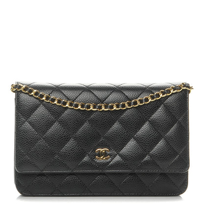 Chanel Caviar Quilted Wallet On Chain WOC Black 1 of 9