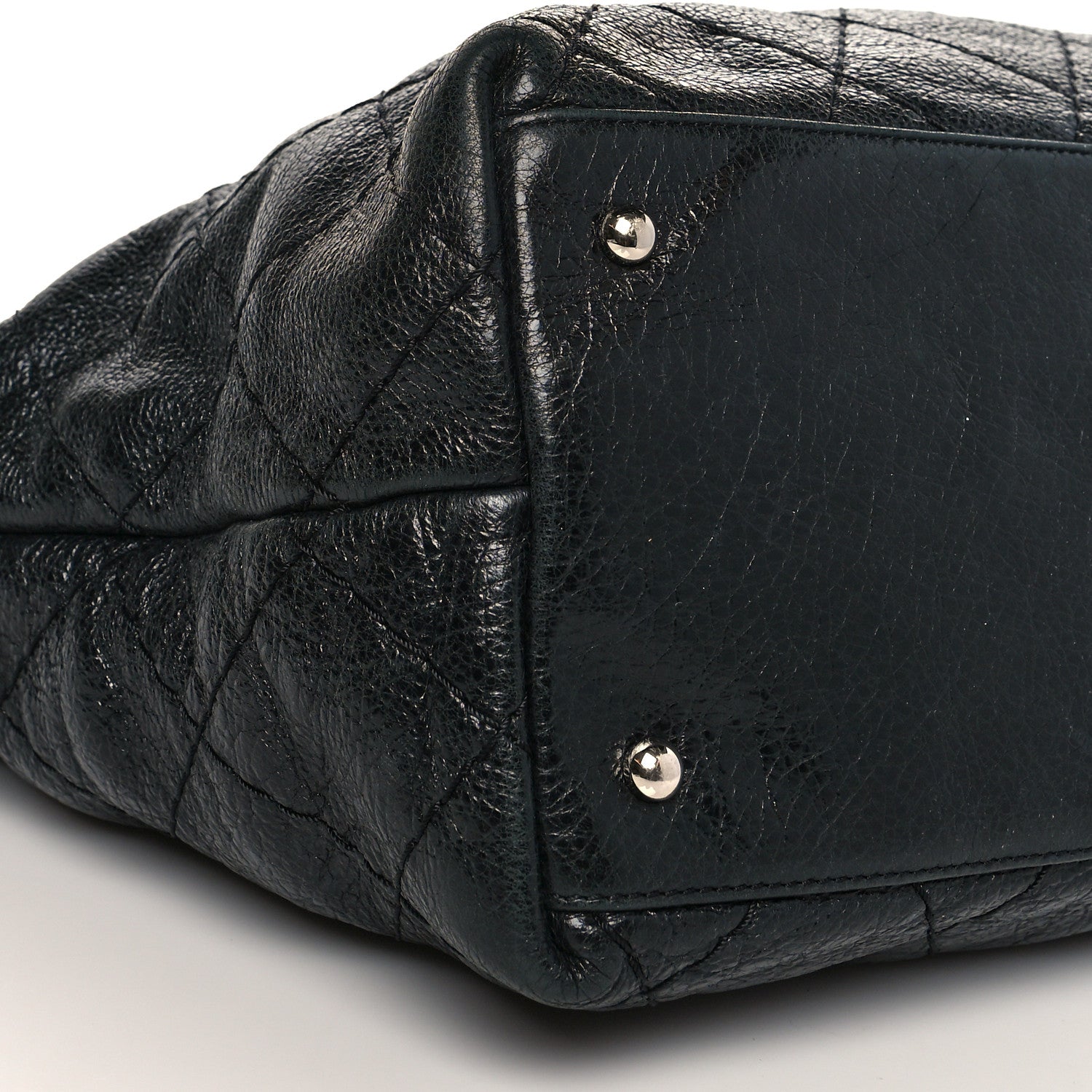 Chanel Glazed Calfskin Large On The Road Tote Black 7 of 8