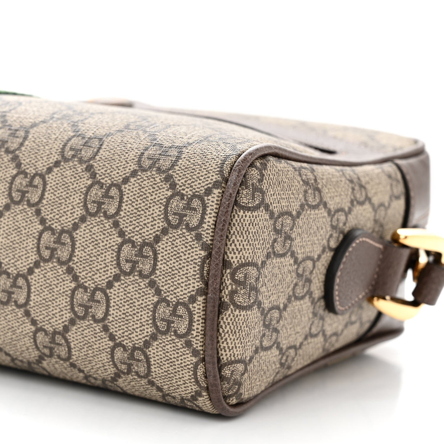 Gucci GG Supreme Monogram Web Small Ophidia Shoulder Bag Brown 10 of 10