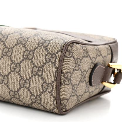 Gucci GG Supreme Monogram Web Small Ophidia Shoulder Bag Brown 10 of 10