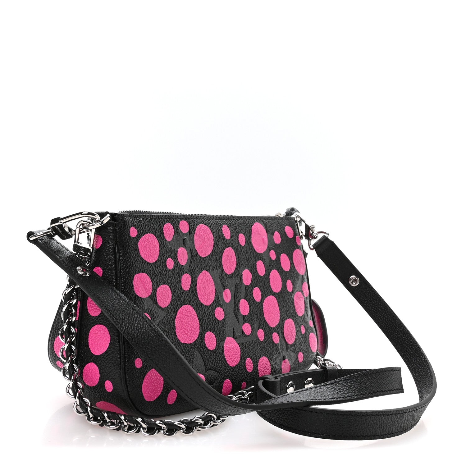 Louis Vuitton LV X YK Empreinte Multi Pochette Accessories Black Fuchsia 2 of 9