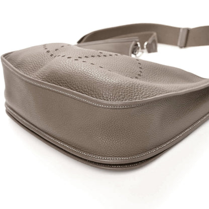 Hermes Taurillon Clemence Evelyne III GM Etoupe 9 of 10
