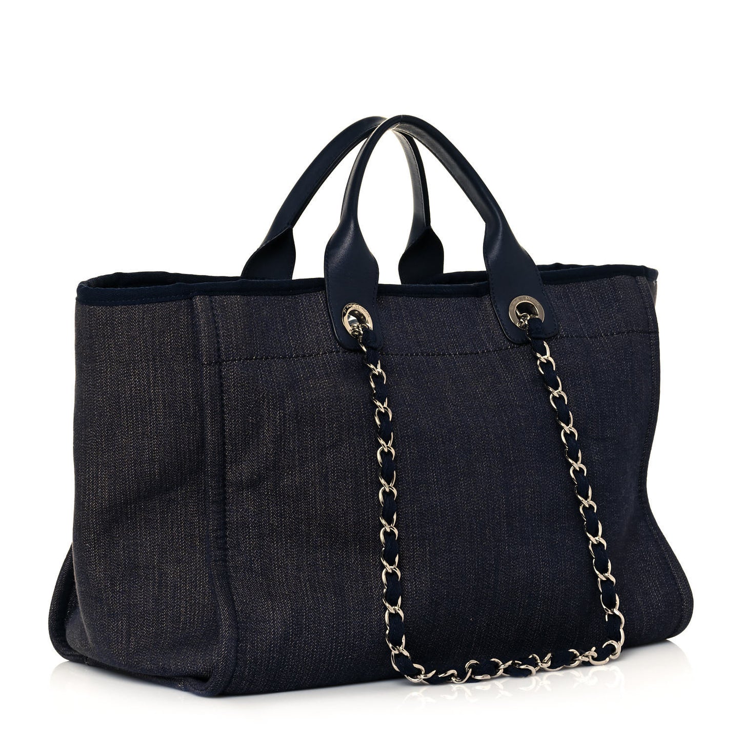 Denim Medium Deauville Tote Dark Blue