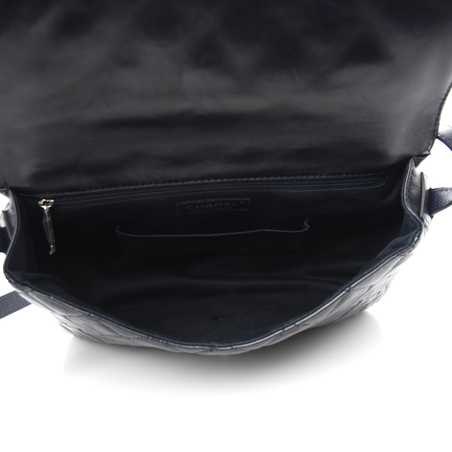 Chanel Lambskin Quilted Messenger Bag Dark Navy 5 of 13