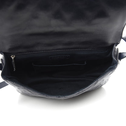 Chanel Lambskin Quilted Messenger Bag Dark Navy 5 of 13
