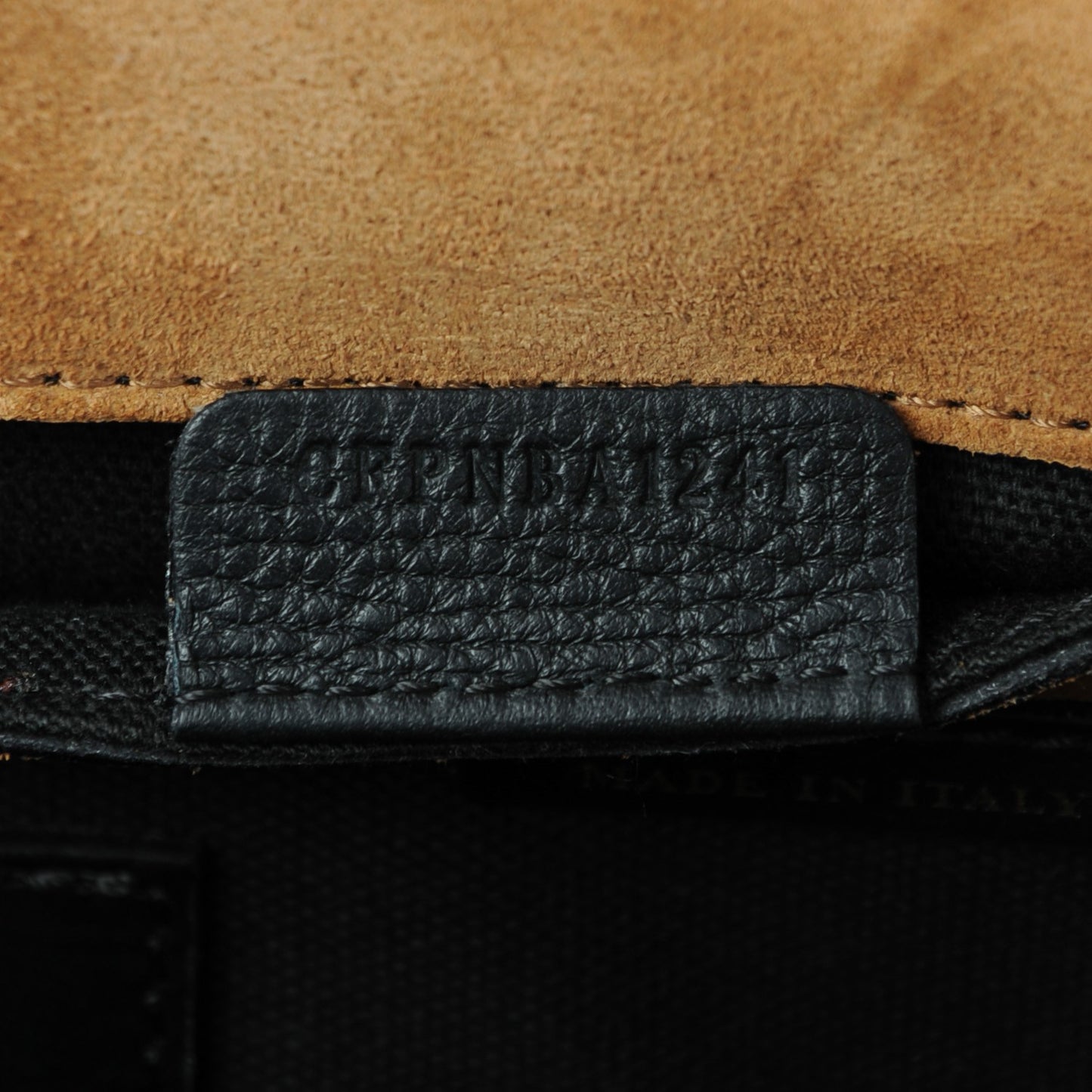 Derby Calfskin House Check Small Macken Crossbody Bag Black