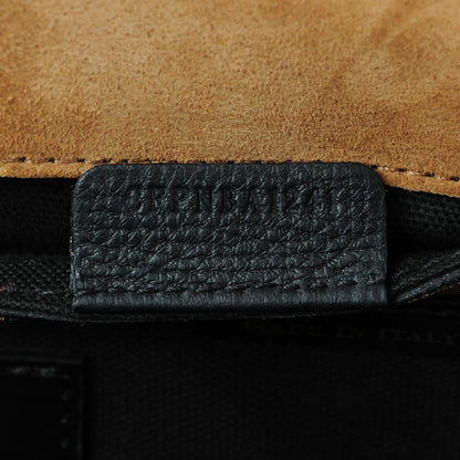 Burberry Derby Calfskin House Check Small Macken Crossbody Bag Black 8 of 8