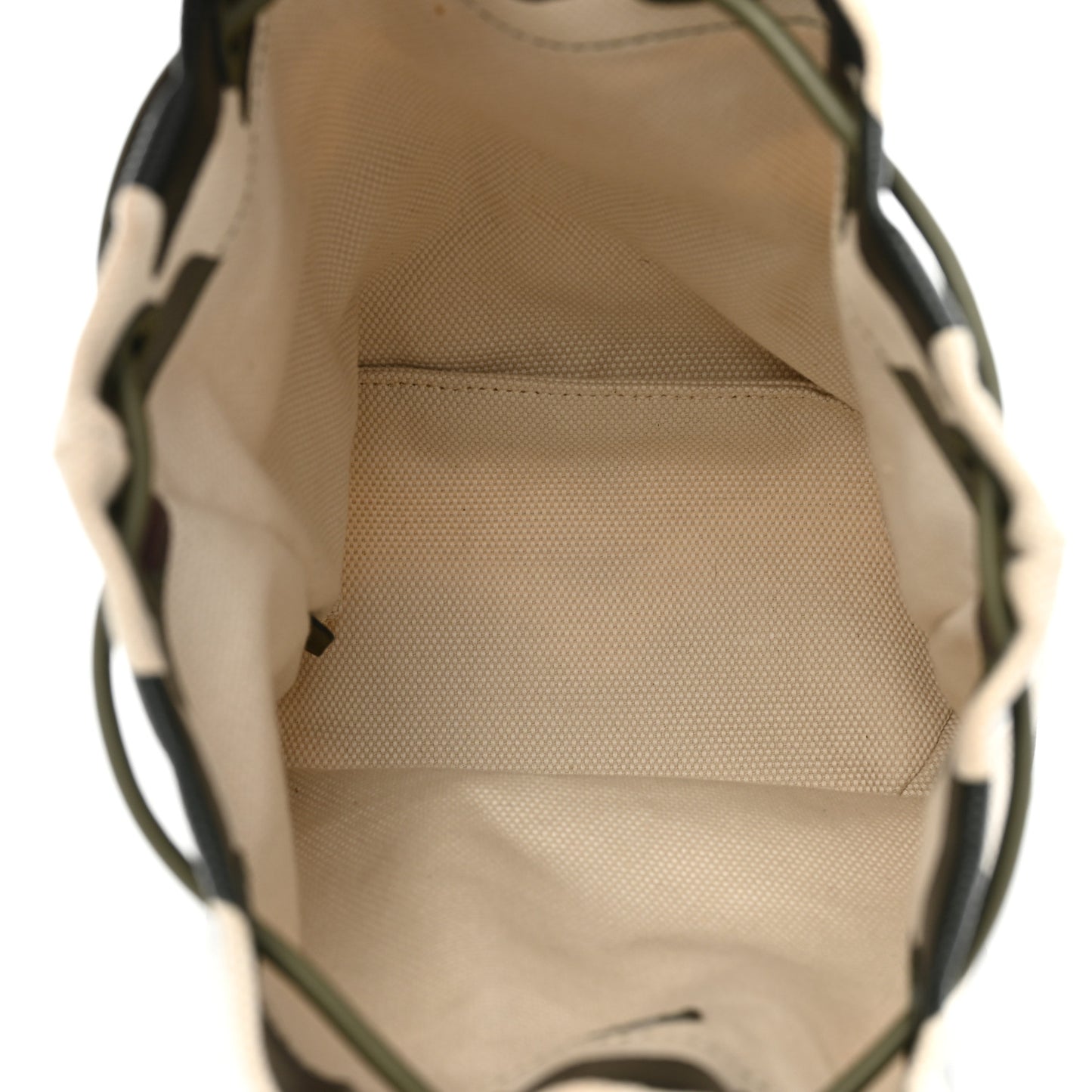 Coated Canvas Camouflage Print Phoebe Drawcord Pouch Multicolor