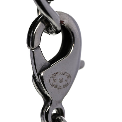 Chanel Crystal CC Chain Bracelet Silver 4 of 4