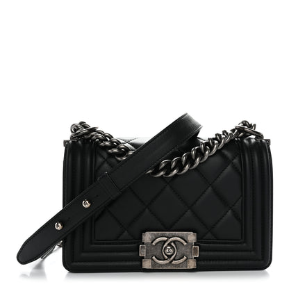 Chanel Calfskin Quilted Small Boy Flap Black 1 of 11