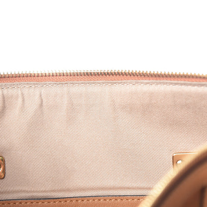 MCM Visetos Medium Boston Bag Cognac 9 of 11