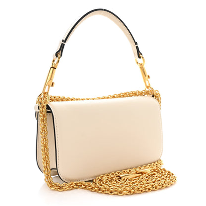Valentino Garavani Calfskin Vlogo Small Loco Shoulder Bag Light Ivory 3 of 10