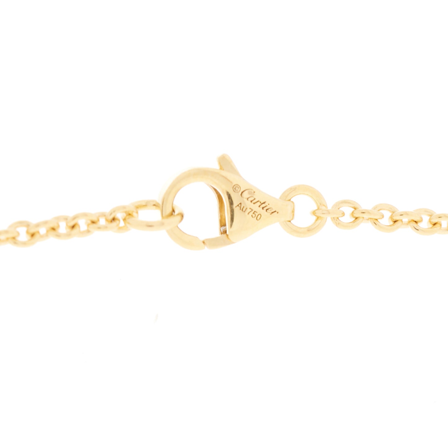 18K Yellow Gold Interlocking LOVE Necklace