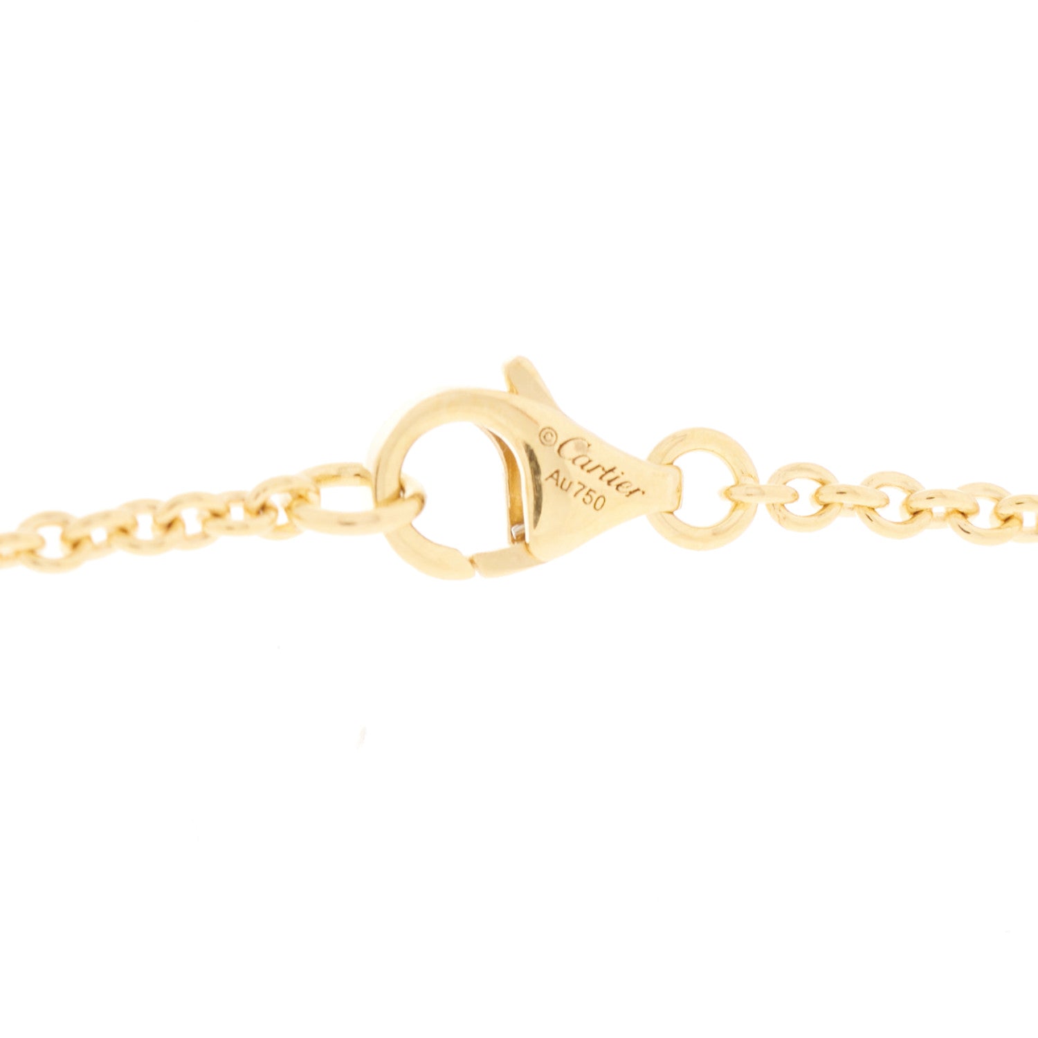 Cartier 18K Yellow Gold Interlocking LOVE Necklace 4 of 4