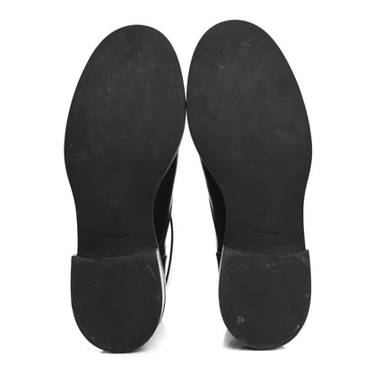 Louis Vuitton Calfskin Wonderland Ranger Boots 39 Black 6 of 11