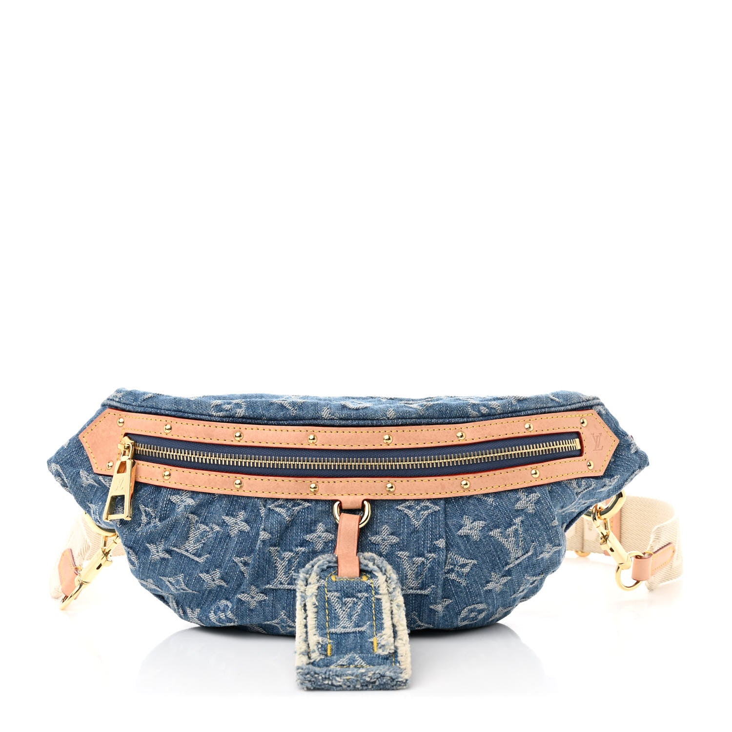 Louis Vuitton Monogram Denim High Rise Bumbag Blue 1 of 10