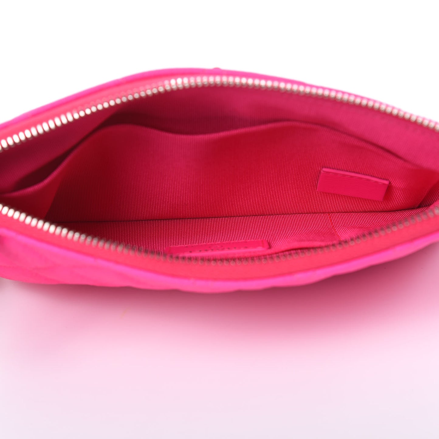 Goatskin Quilted Medium Reissue Cosmetic Case Pink