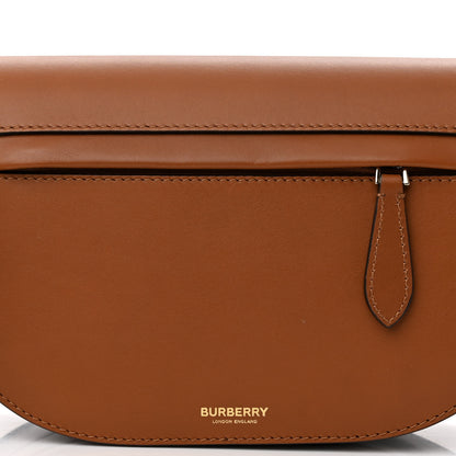Burberry Calfskin Small Two-Tone Olympia Shoulder Bag Warm Tan 7 of 9