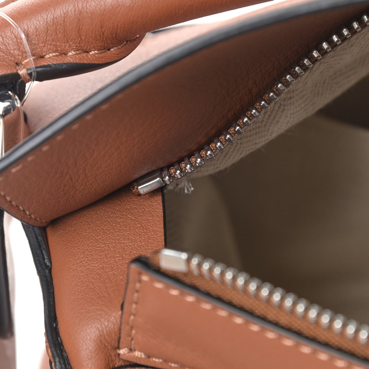 Calfskin Small Puzzle Bag Tan