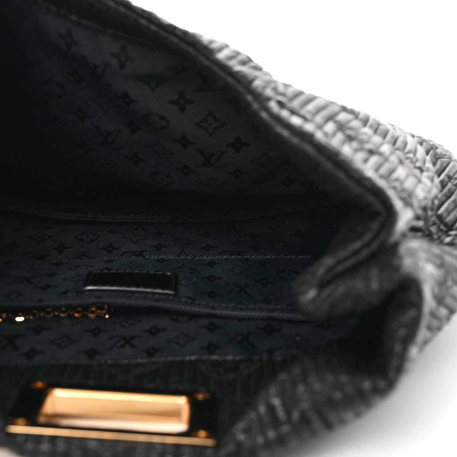Louis Vuitton Jacquard Quilted Monogram Altair Clutch Black 7 of 7