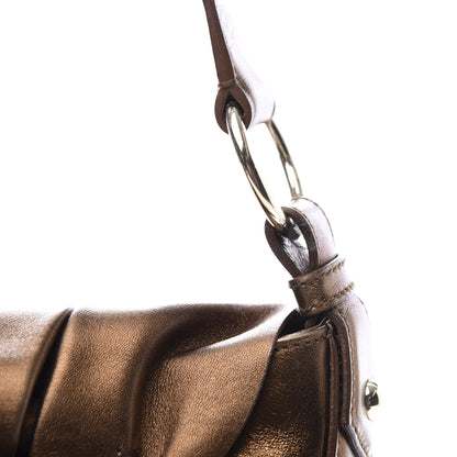 Saint Laurent Metallic Chevre Bow Handbag Bronze 9 of 9