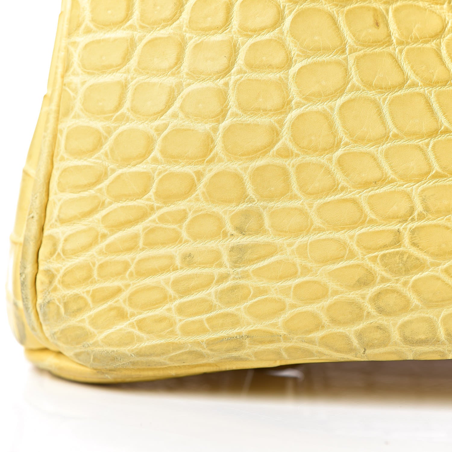 Hermes Matte Porosus Crocodile Birkin 35 Mimosa 30 of 39