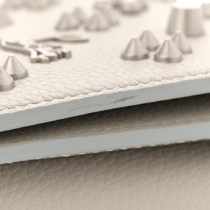 Christian Louboutin Calfskin Spikes Loubinthesky Paloma Clutch Goose 13 of 13