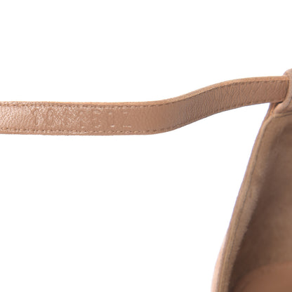 Hermes Metallic Epsom Velvet Goatskin Premiere 70 Sandals 35 Argent Beige Paille 10 of 11