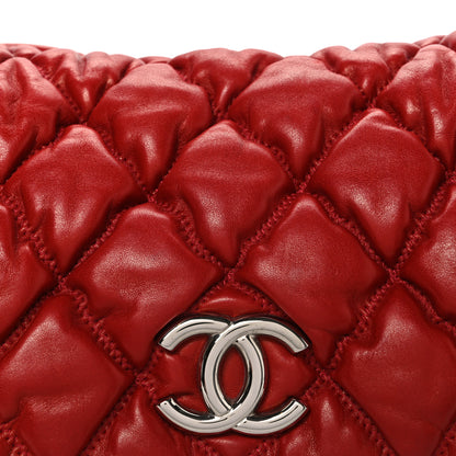 Chanel Calfskin Bubble Quilt Accordion Flap Red 8 of 10