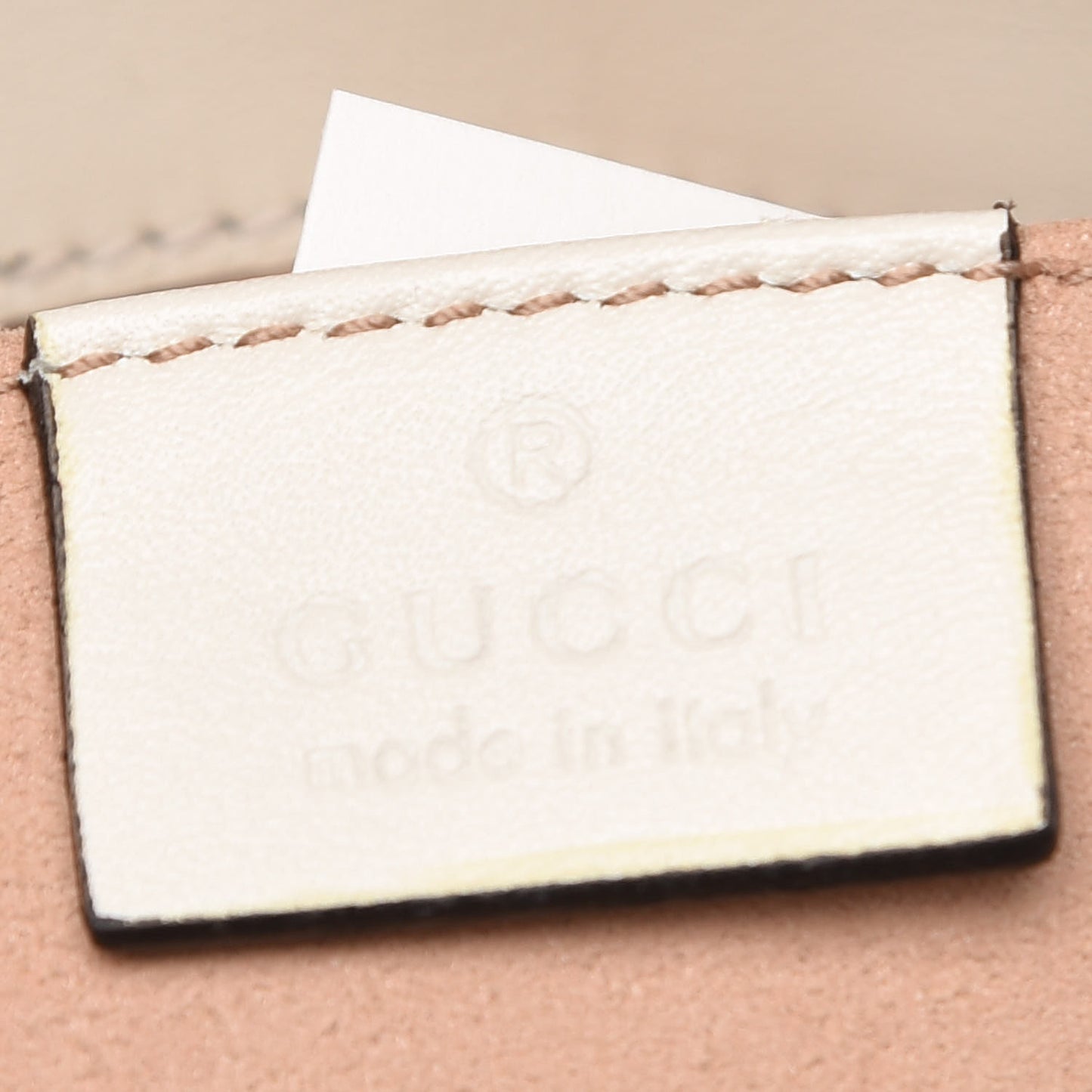 Calfskin Matelasse Pearly GG Marmont Chain Belt Bag Mystic White