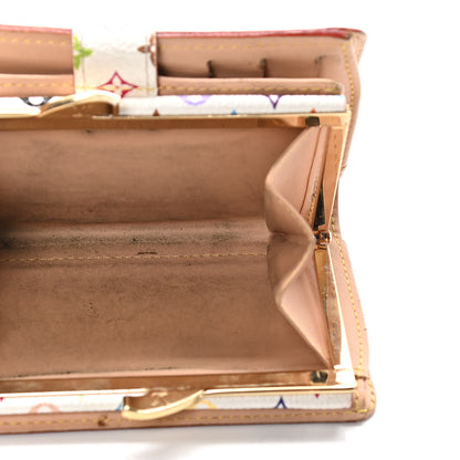 Louis Vuitton Monogram Multicolor French Purse Wallet White 7 of 7