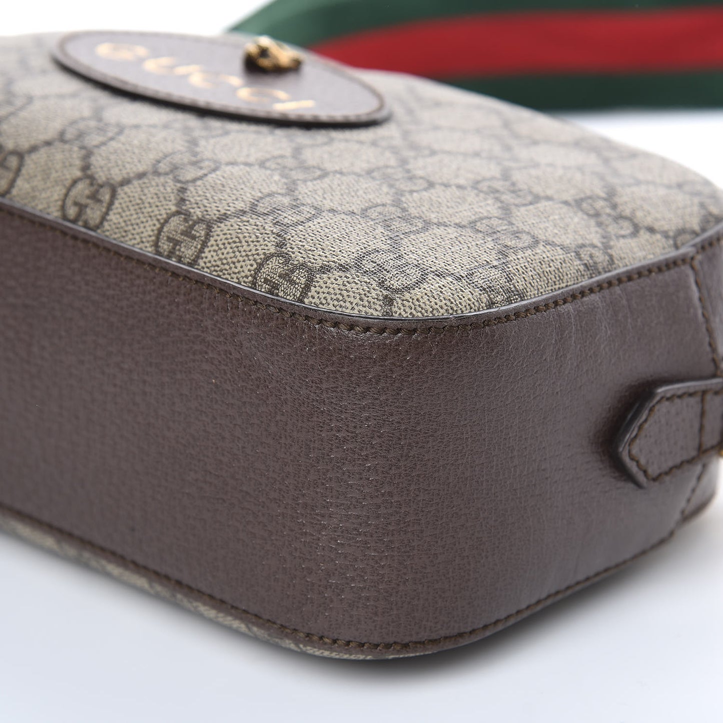 GG Supreme Monogram Web Neo Vintage Shoulder Bag Beige New Acero Crop