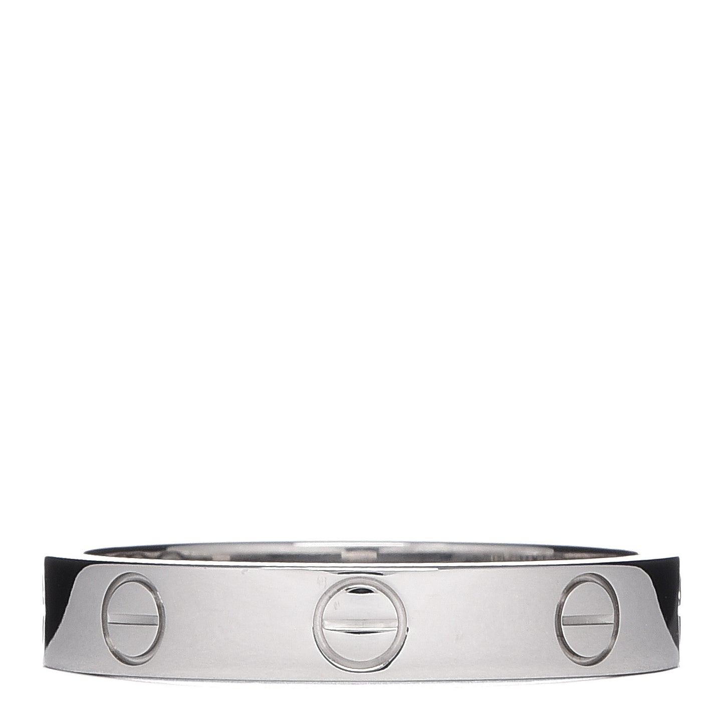 18K White Gold 3.5mm LOVE Wedding Band Ring 55 7.25