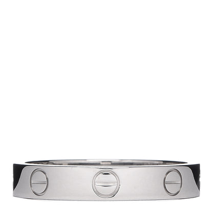 Cartier 18K White Gold 3.5mm LOVE Wedding Band Ring 55 7.25 1 of 4