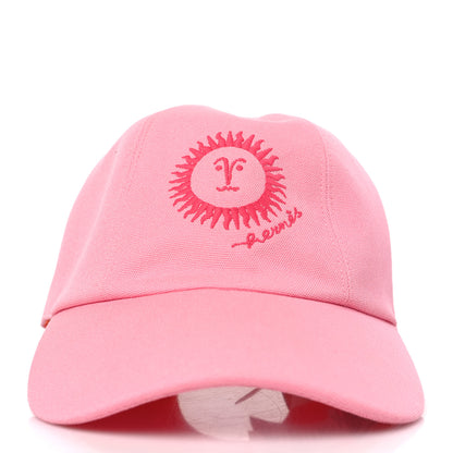 Hermes Cotton Davis Sunshine Hat 56 Rose 2 of 7