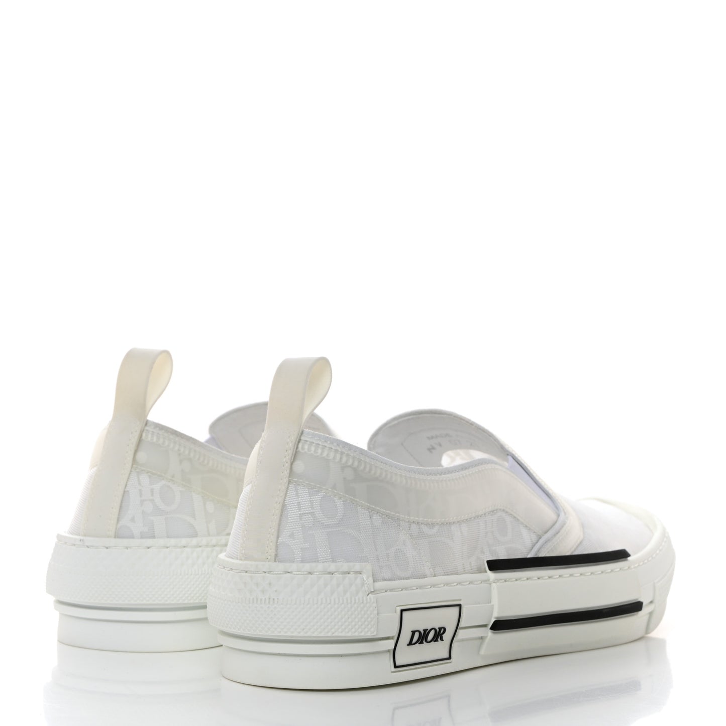 Technical Canvas Oblique Mens B23 Slip On Sneakers 42 White