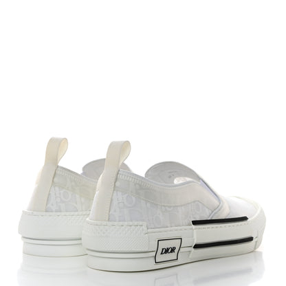 Christian Dior Technical Canvas Oblique Mens B23 Slip On Sneakers 42 White 4 of 9