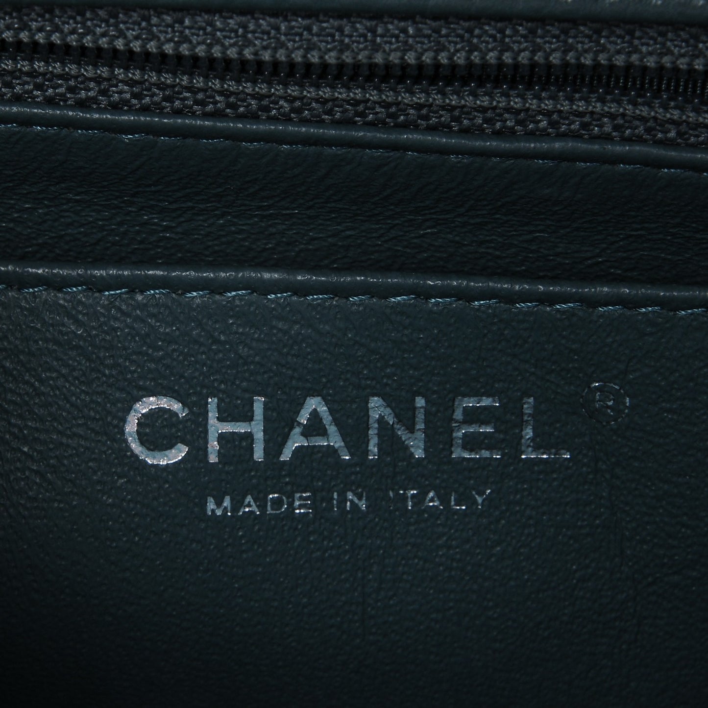 Caviar Quilted Mini Rectangular Flap Green