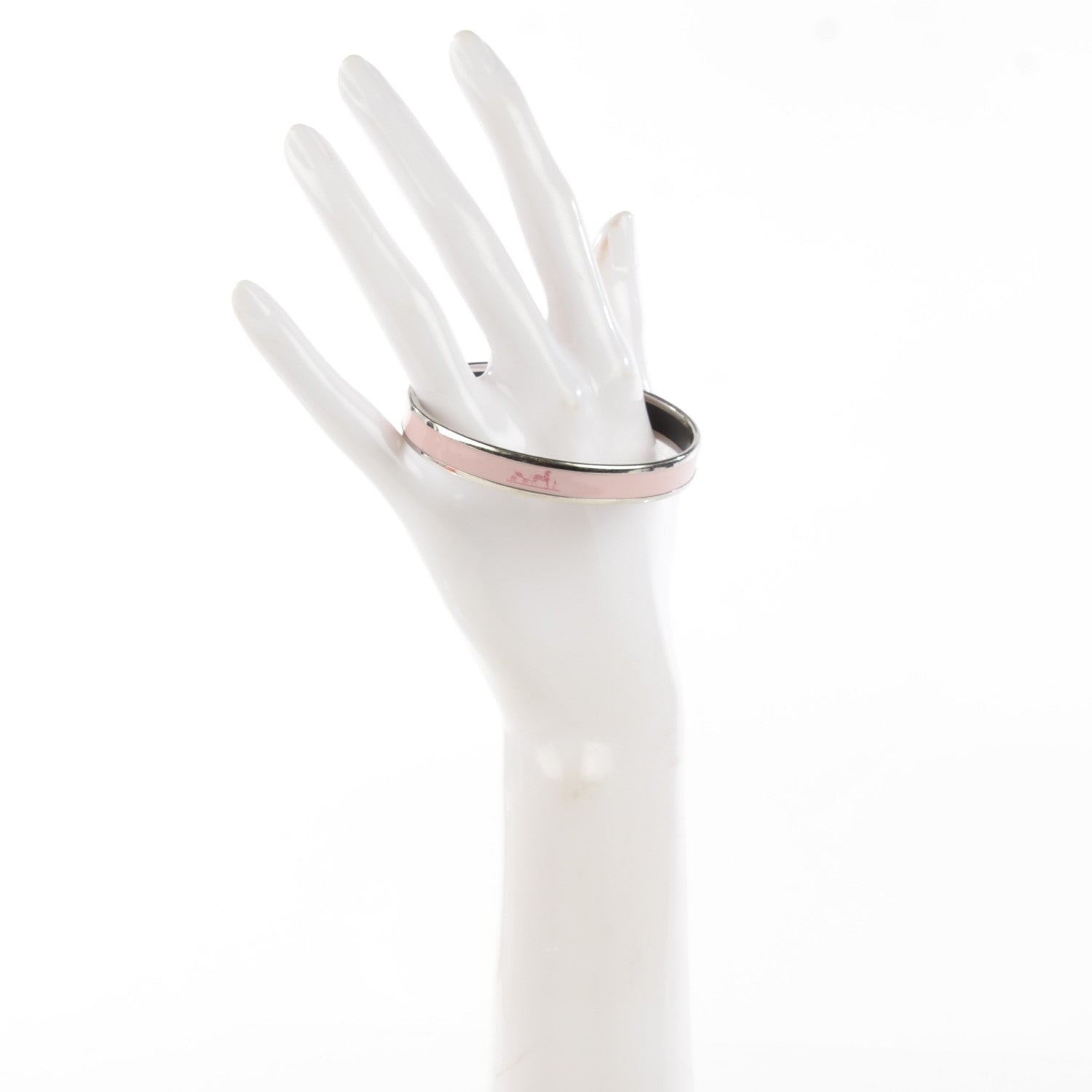 Hermes Enamel Printed Narrow Caleche Bracelet 65 2 of 7