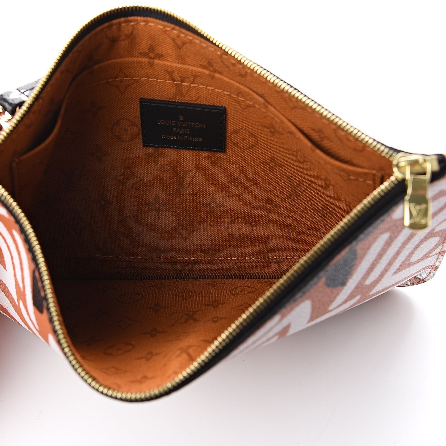 Monogram Giant Crafty Neverfull MM GM Pochette Creme Caramel