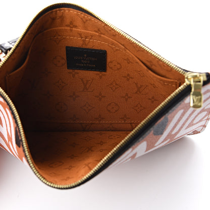 Louis Vuitton Monogram Giant Crafty Neverfull MM GM Pochette Creme Caramel 4 of 6