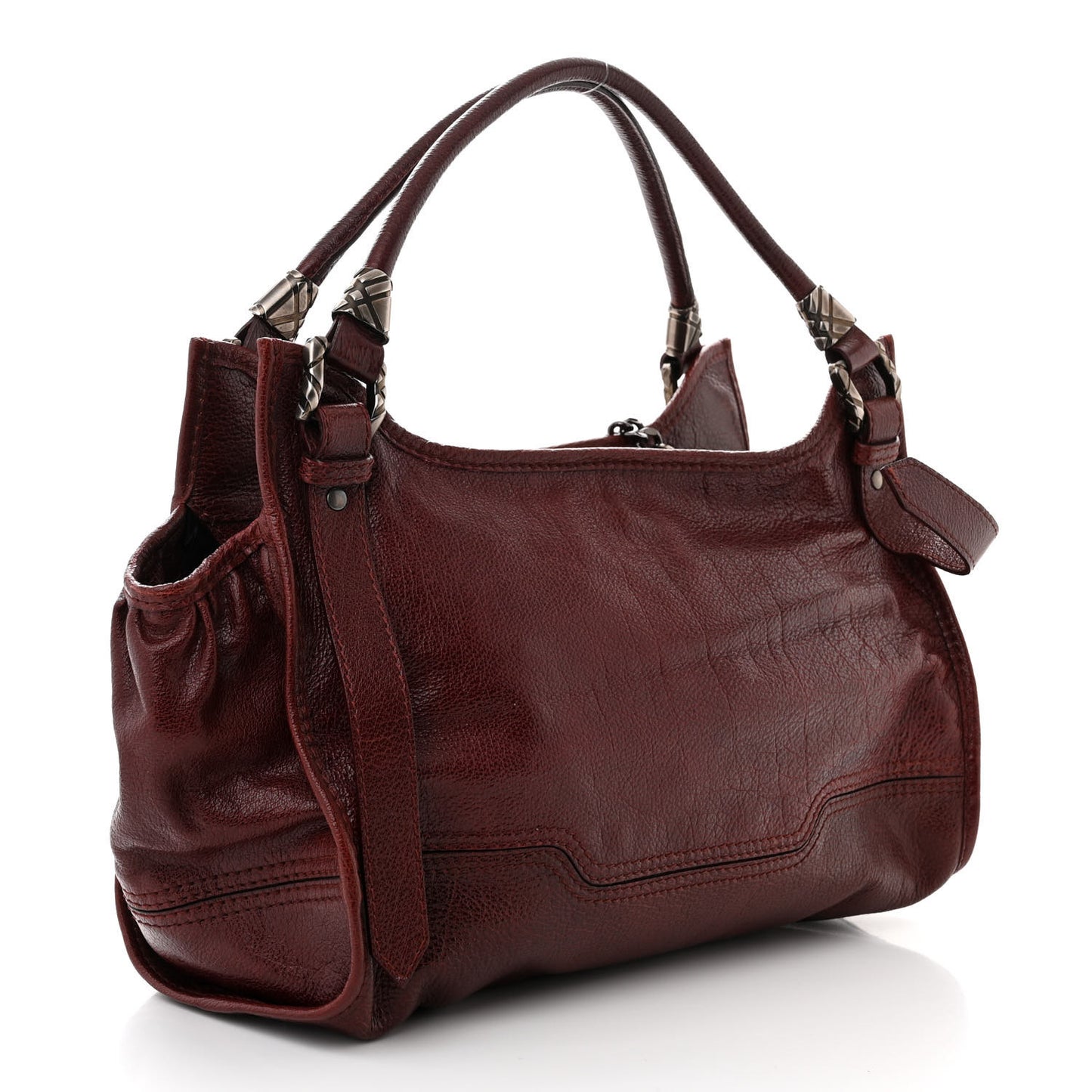 Calfskin Ashmore Tote Burgundy