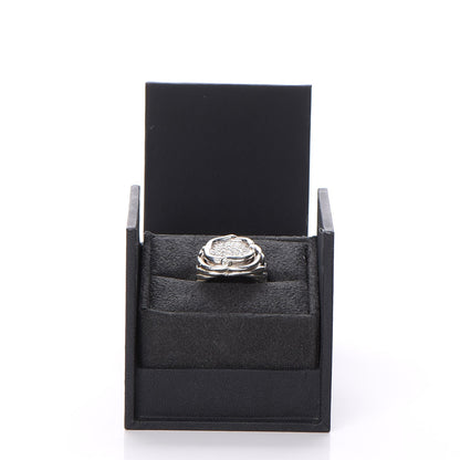David Yurman Sterling Silver Diamond 16mm Large Labyrinth Ring 52 6 6 of 6