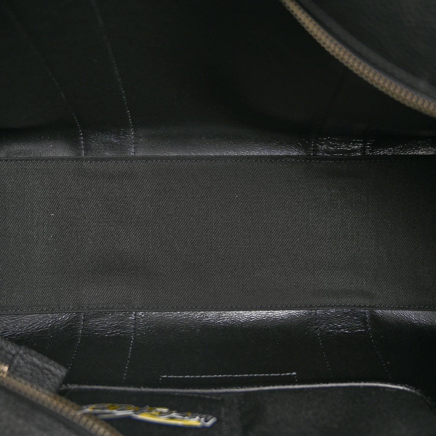 X FUTURA Grained Calfskin Large The Tote Bag Black
