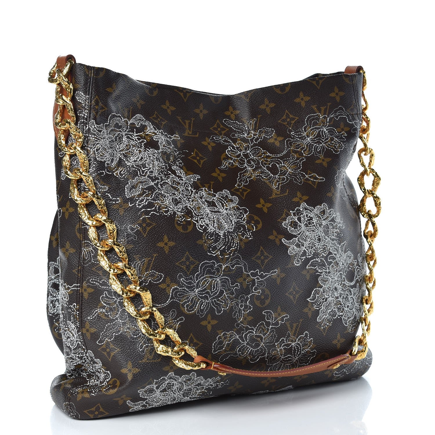 Louis Vuitton Monogram Dentelle Fersen Silver 3 of 9