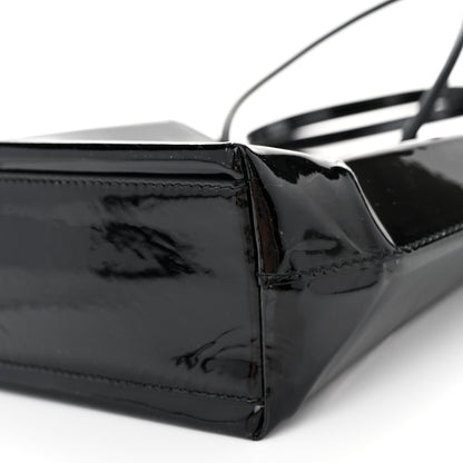 Balenciaga Patent Calfskin Logo Shopping Tote XXS Black 10 of 10