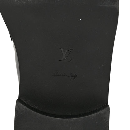 Louis Vuitton Calfskin Oversized Chain Academy Loafers 39.5 Black 6 of 8