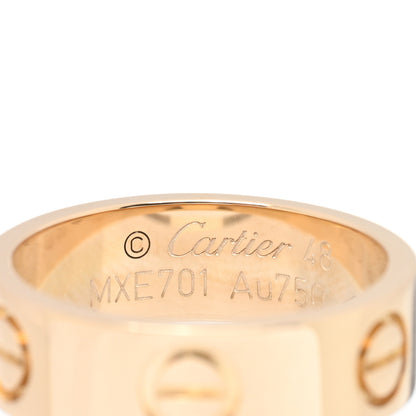 Cartier 18K Yellow Gold 5.5mm LOVE Ring 48 4.5 4 of 4