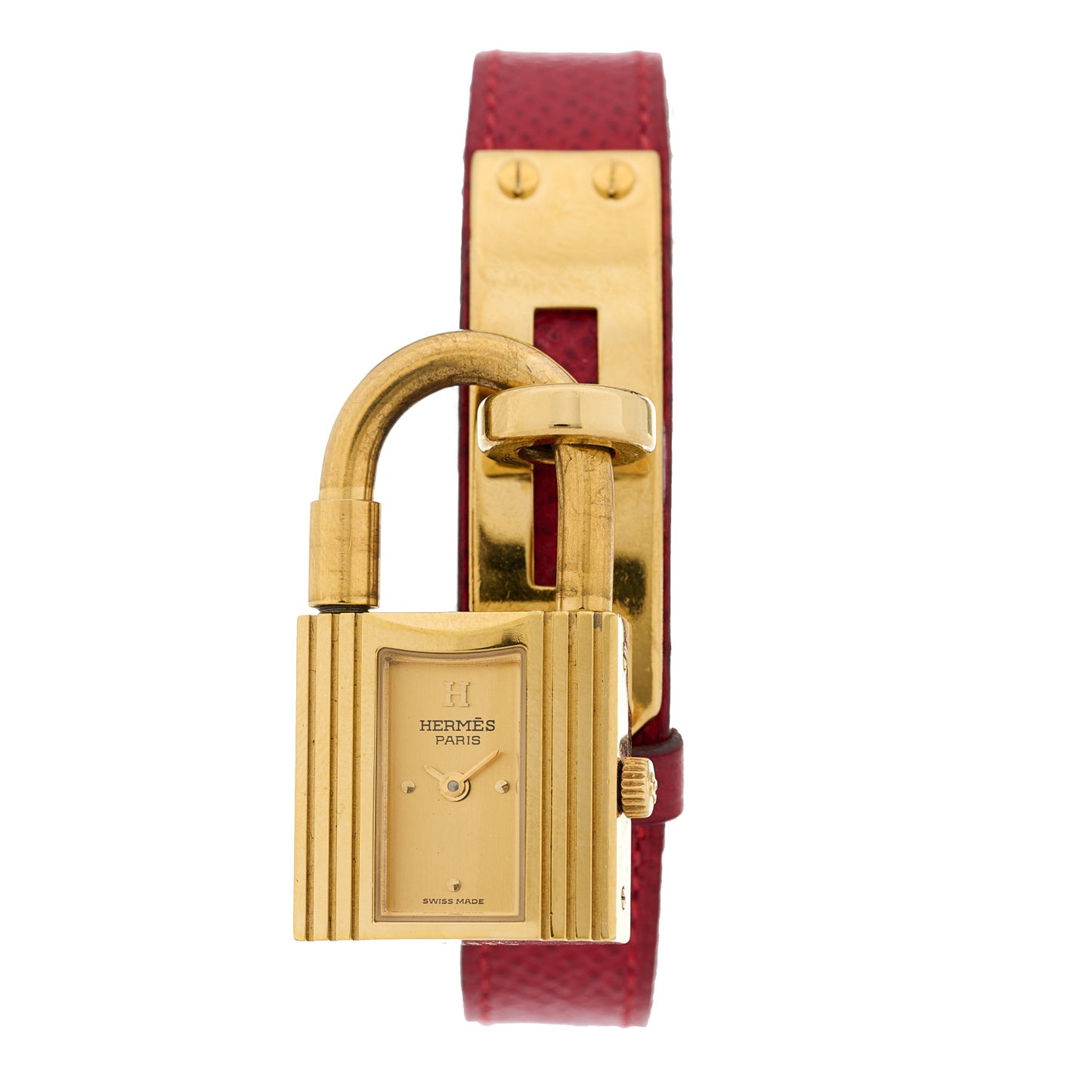 Stainless Steel Courchevel 20mm Kelly Cadena Quartz Watch Rouge