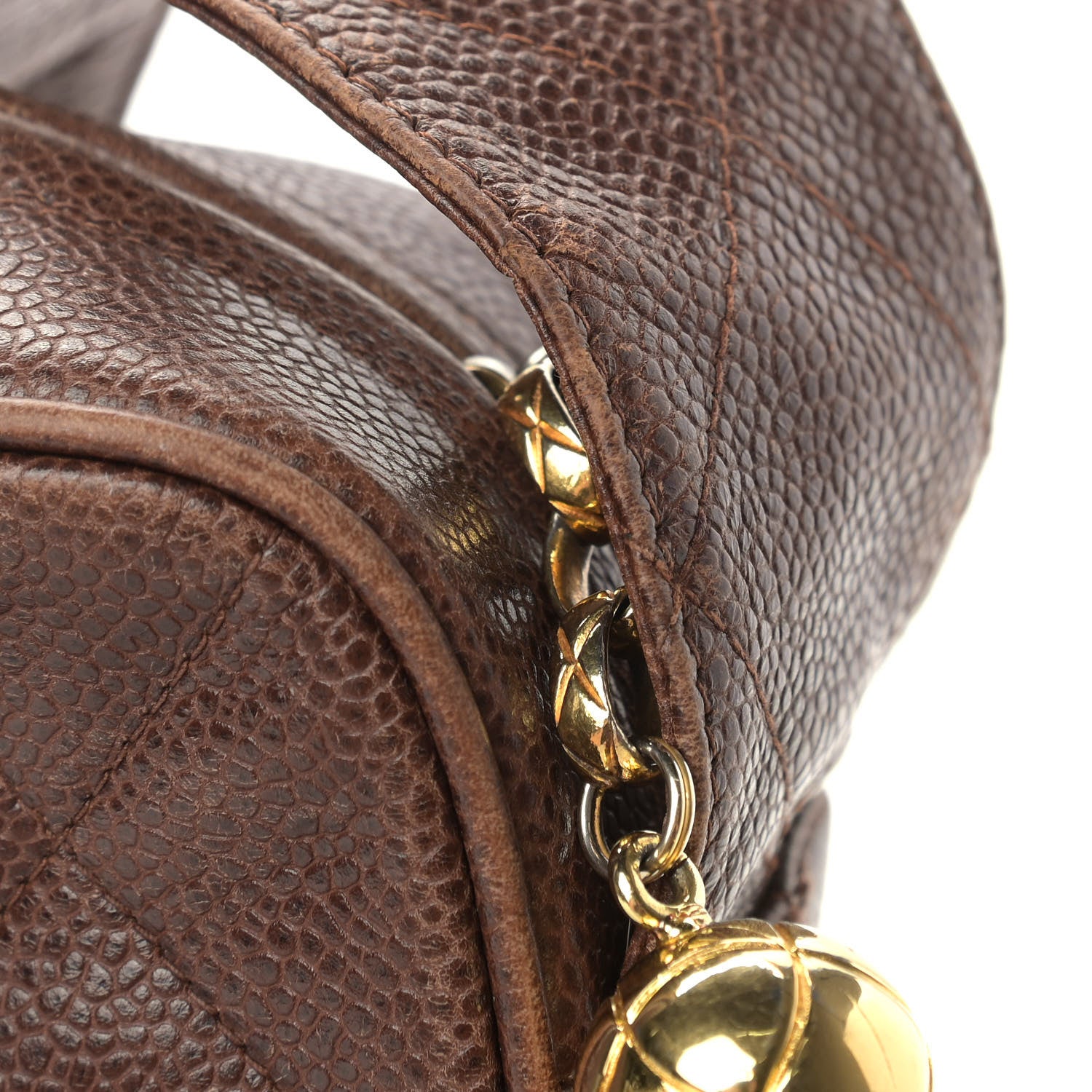 Chanel Caviar Quilted Camera Case Brown 14 of 25